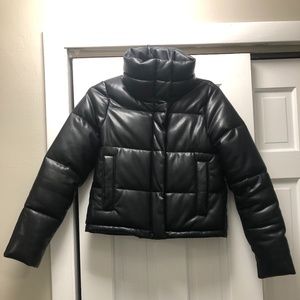Vegan Leather mini Puffer